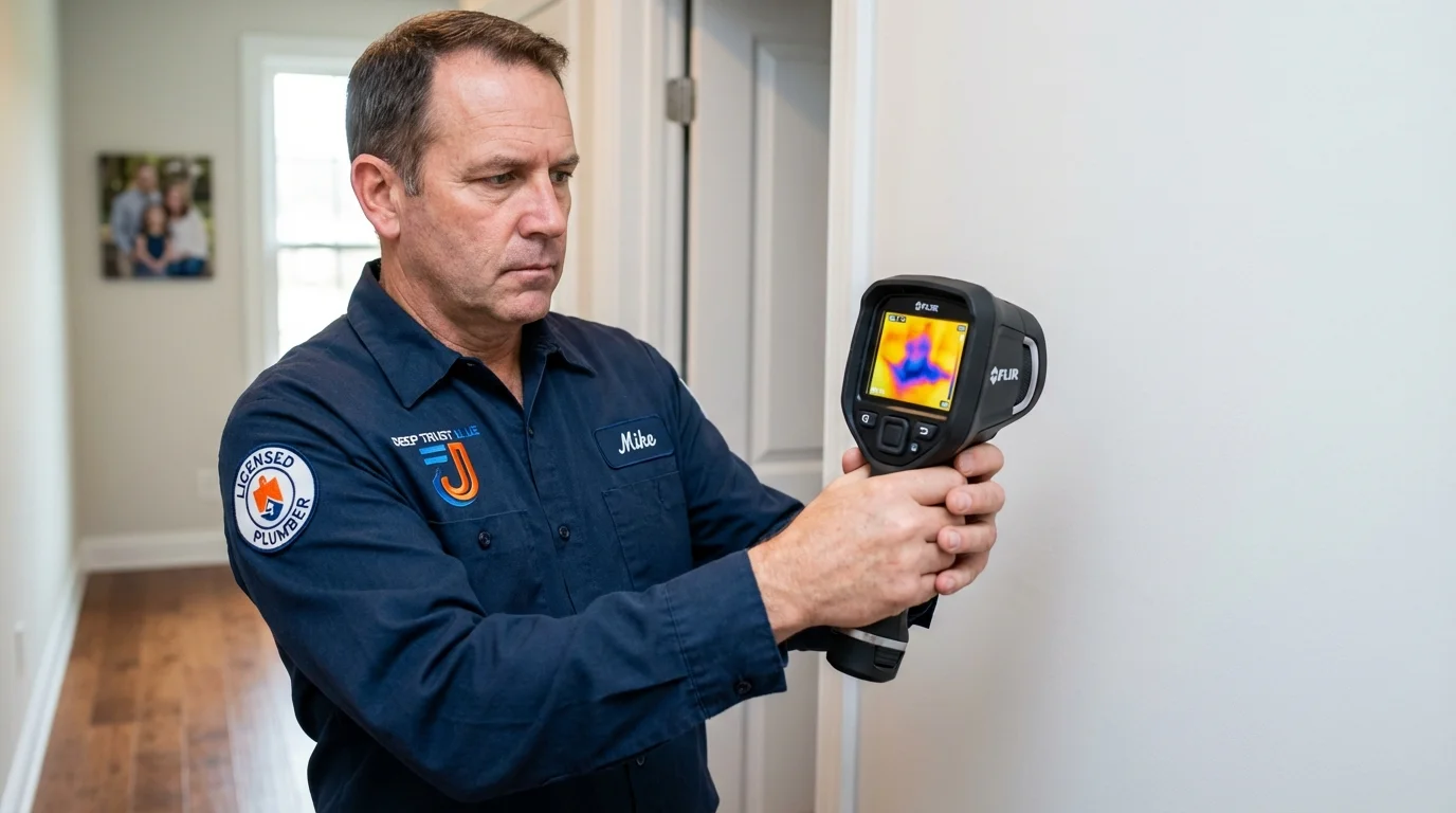 Thermal imaging leak detection by Johns Plumbing LLC in Baden